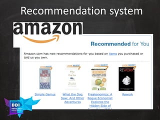 DDI
R O M E| 2017
M A RI O C A RTI A
Recommendation system
 