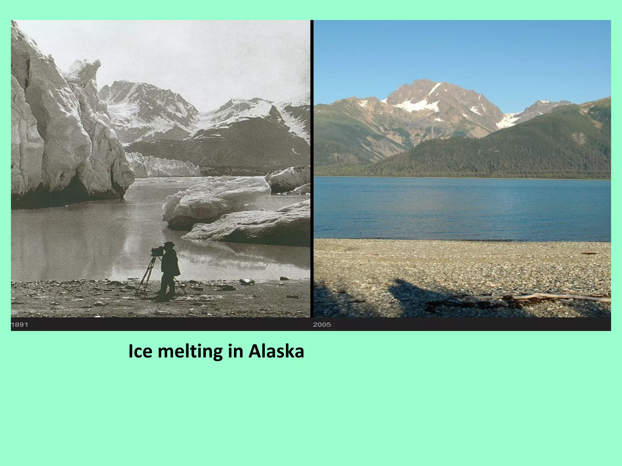 Ice melting in Alaska
 