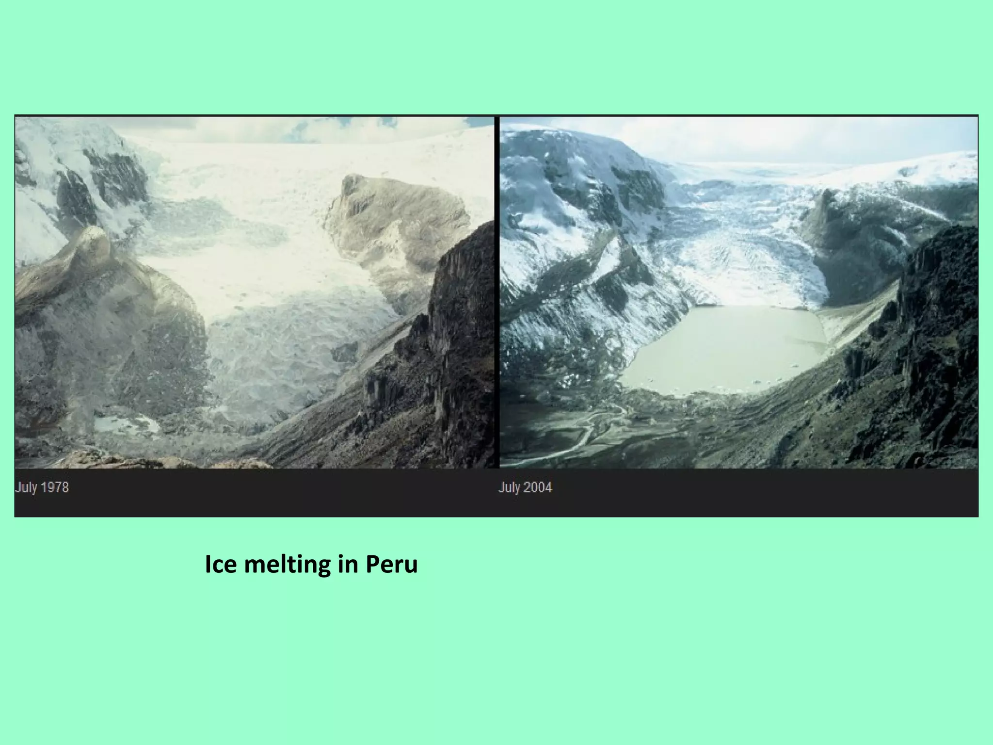 Ice melting in Peru
 