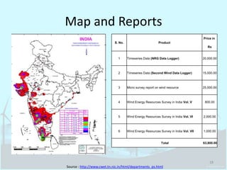 Map and ReportsSource :http://www.cwet.tn.nic.in/html/departments_ps.html18