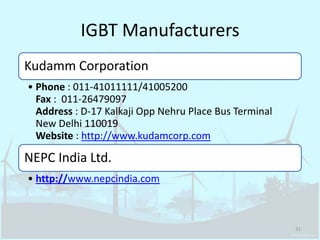 IGBT Manufacturers31