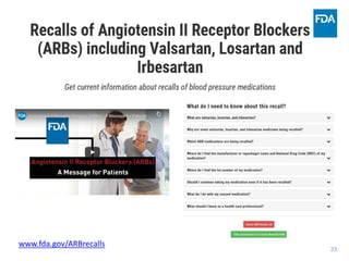 33
www.fda.gov/ARBrecalls
 