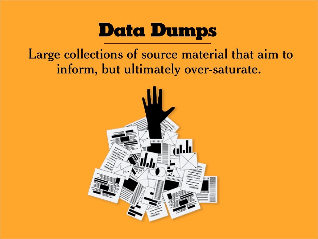 Data Dumps Large collections of