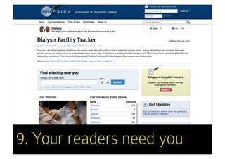 9. Your readers need you
 