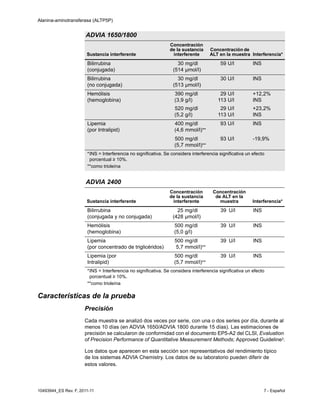 Reactivo de transaminasa tgp alt | PDF