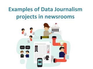 Examples	
  of	
  Data	
  Journalism	
  
projects	
  in	
  newsrooms	
  
 