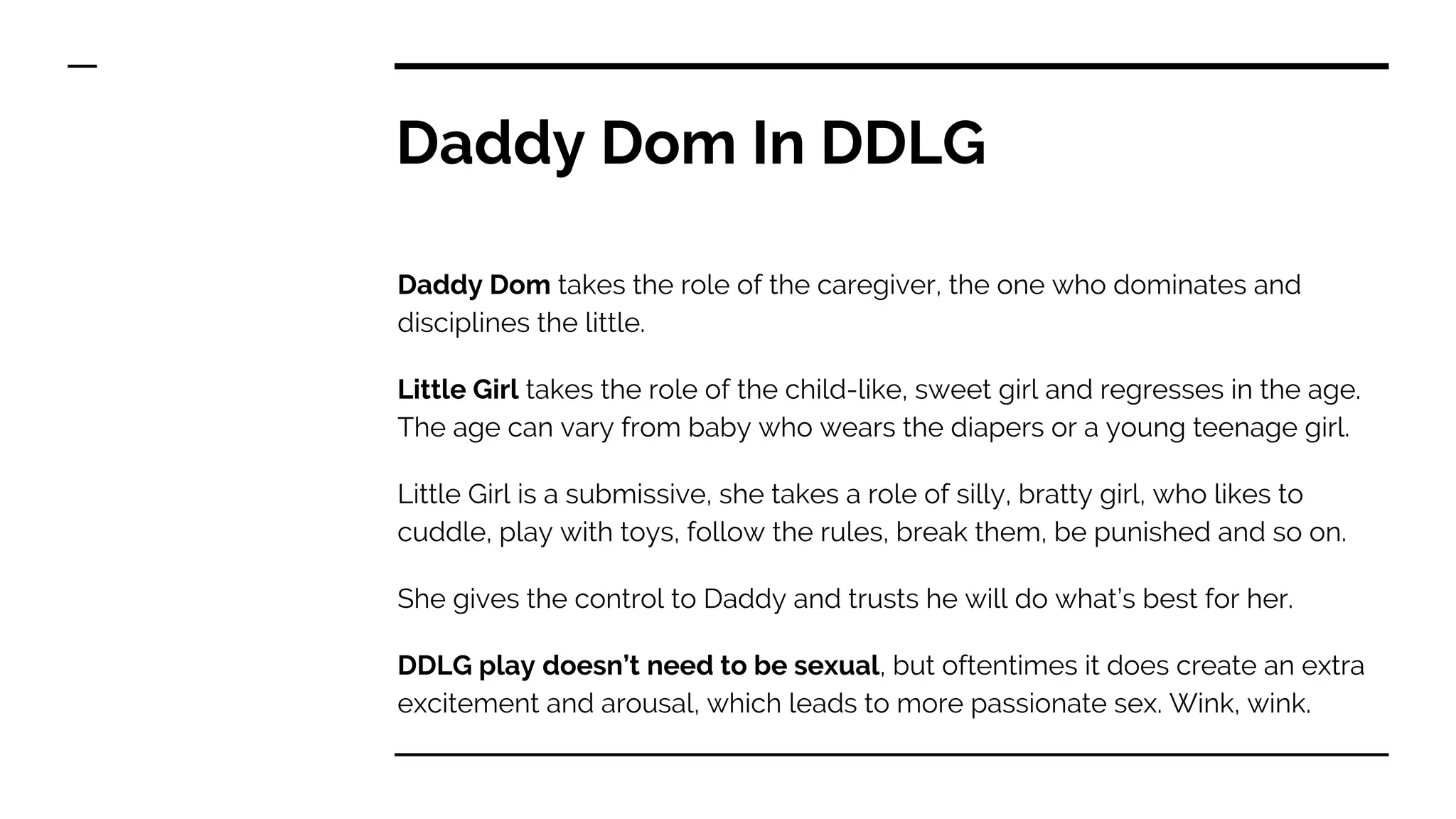 DDLG Relationships What is the meaning of DDLG? PPT