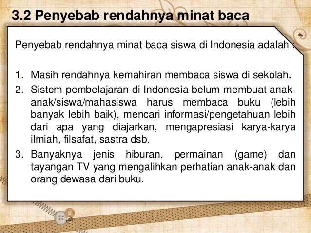 rendahnya minat baca siswa rendahnya minat baca siswa