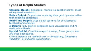 DDMM_Chapter 04_the delphi method in MCDA | PPTX