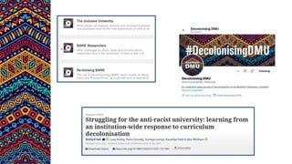 Decolonising DMU: Building the Anti-Racist University