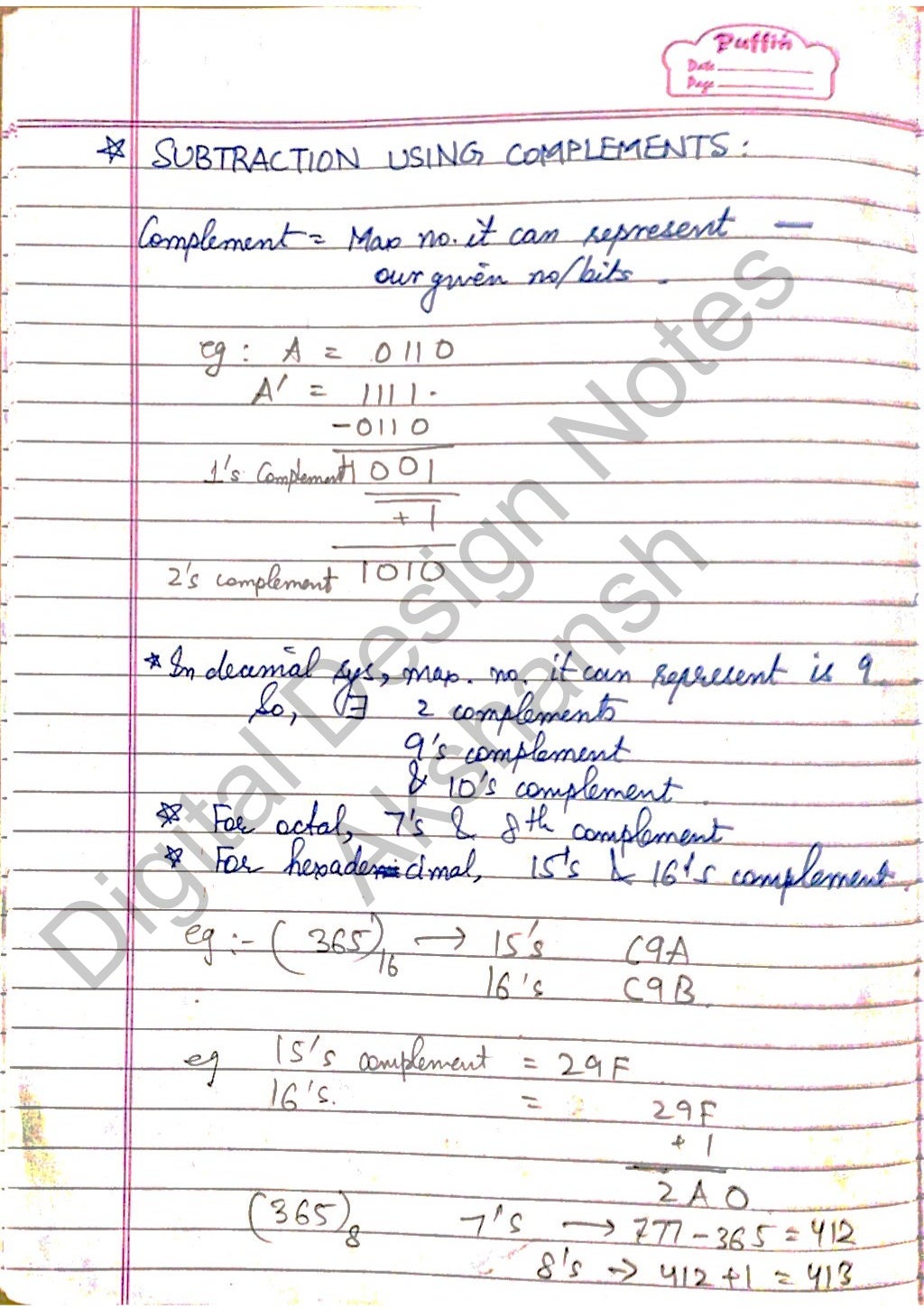 Digital Design notes