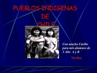 PUEBLOS INDIGENAS  DE  CHILE Tía Bea Con mucho Cariño para mis alumnos de 3 Año  A y B  