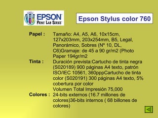 Epson Stylus color 760 