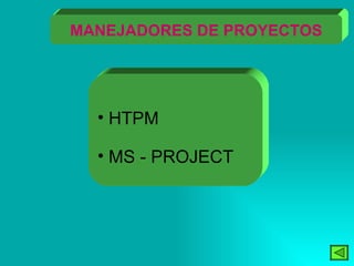 MANEJADORES DE PROYECTOS HTPM MS - PROJECT  