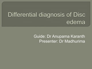 Guide: Dr Anupama Karanth
Presenter: Dr Madhurima
 
