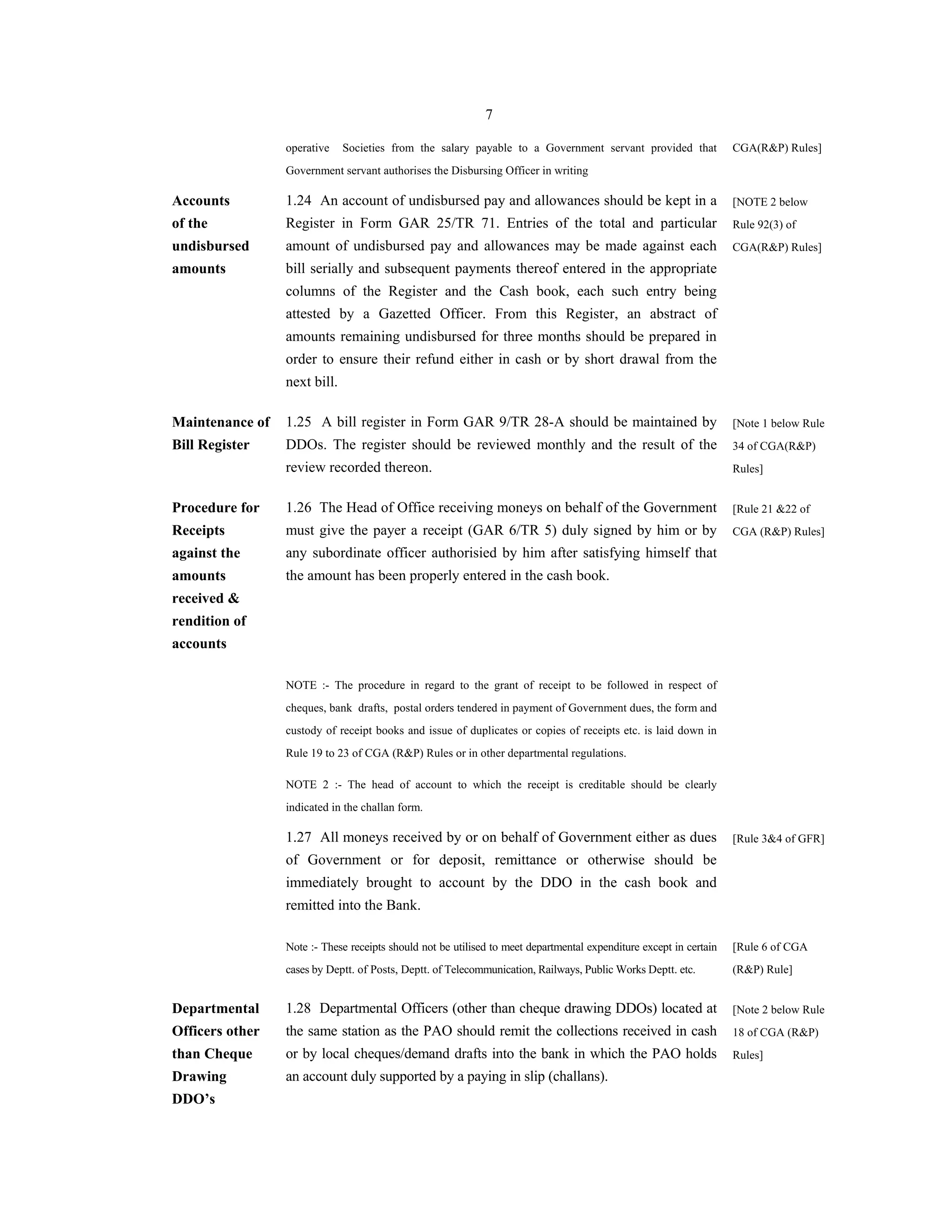 Operatives Wages Register Manual for Drawing and Disbursing Officers | PDF