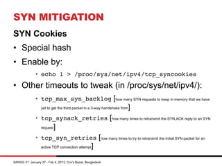 DDoS Attacks : Preparation Detection Mitigation | PDF