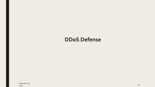 DDoS - Distributed Denial of Service | PPTX