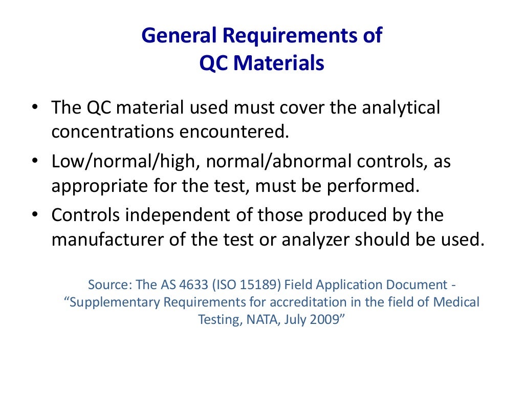 Quality Control in Clinical Chemistry