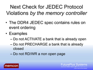 DDR4 Memory Compliance Testing Barbara Aichinger FuturePlus Systems | PDF