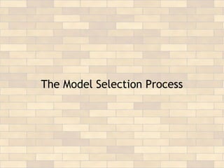 The Model Selection Process
 