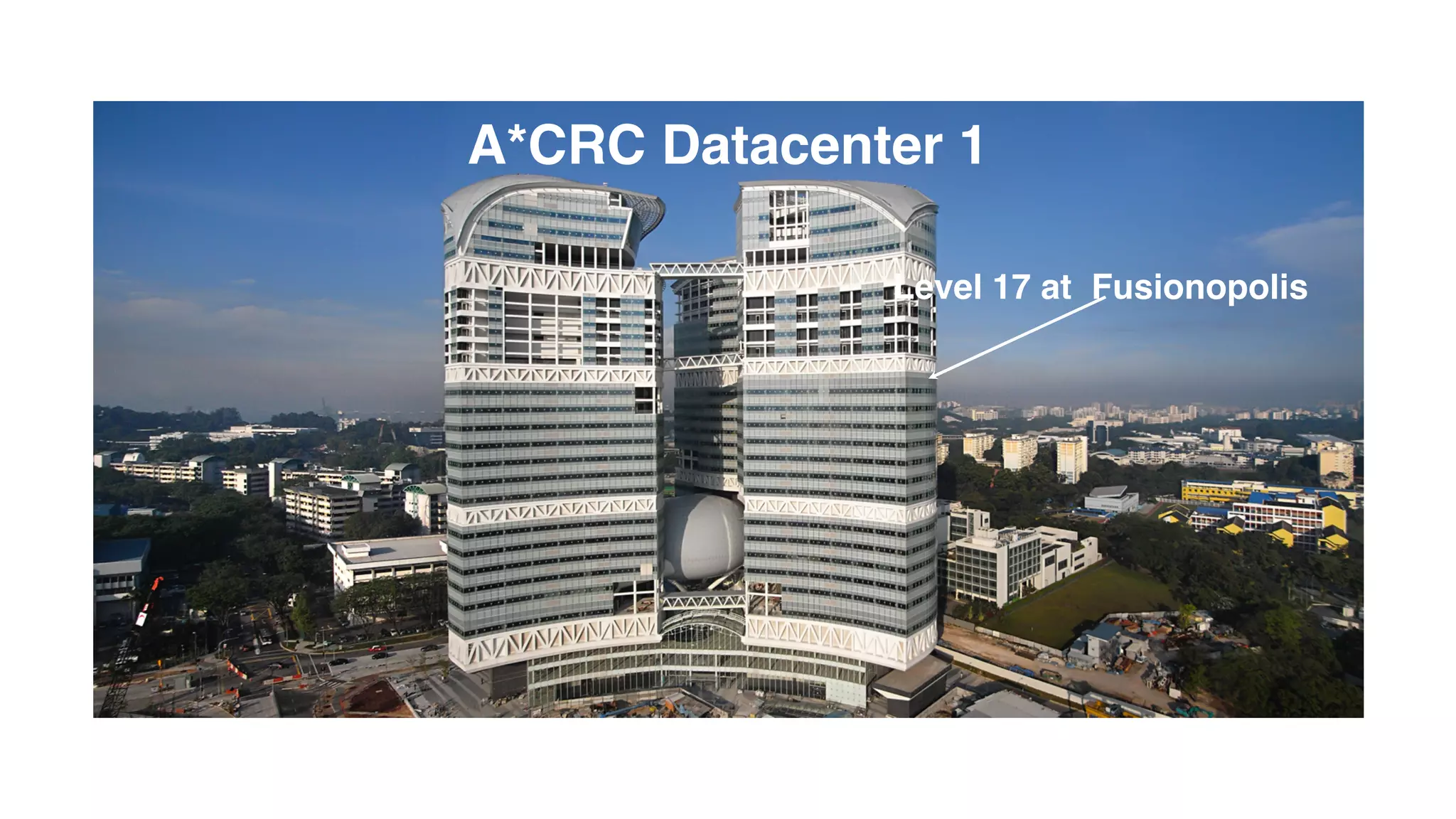 4
Level 17 at Fusionopolis
A*CRC Datacenter 1
 