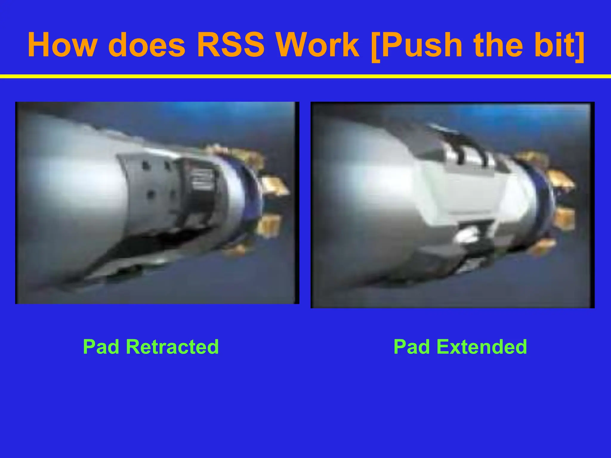 How does RSS Work [Push the bit]
Pad Retracted Pad Extended
 