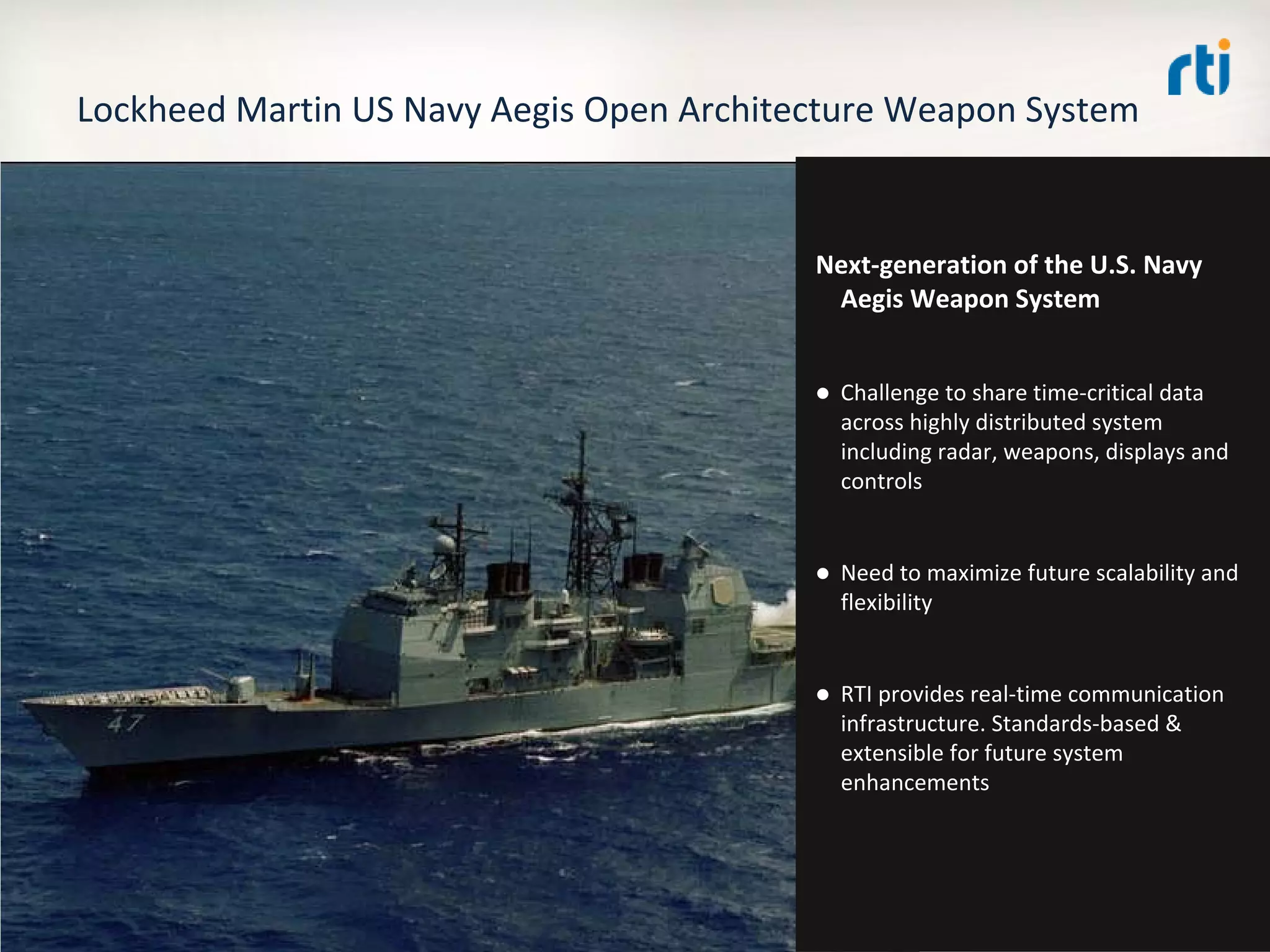 OMG Data Distribution Service (DDS) Advanced Tutorial