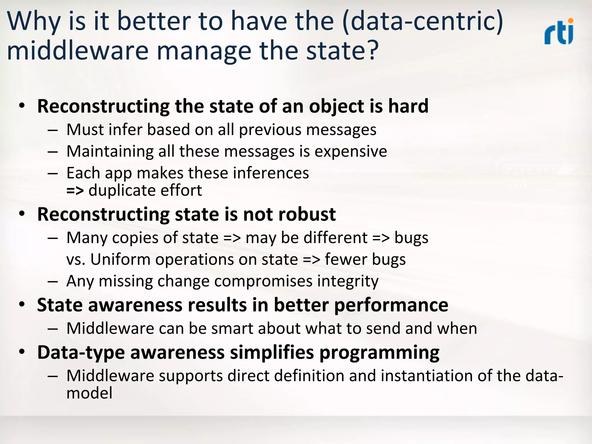 OMG Data Distribution Service (DDS) Advanced Tutorial