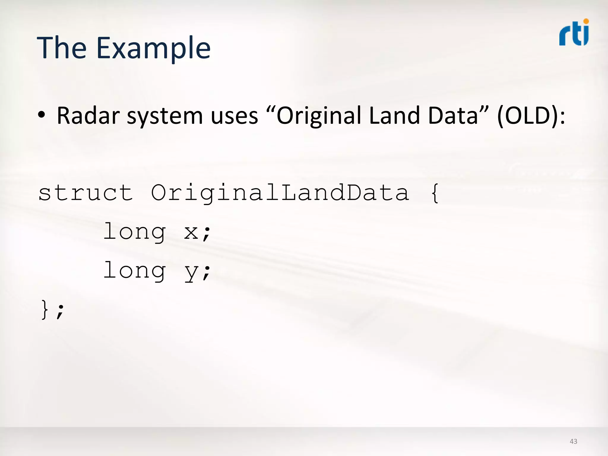 OMG Data Distribution Service (DDS) Advanced Tutorial