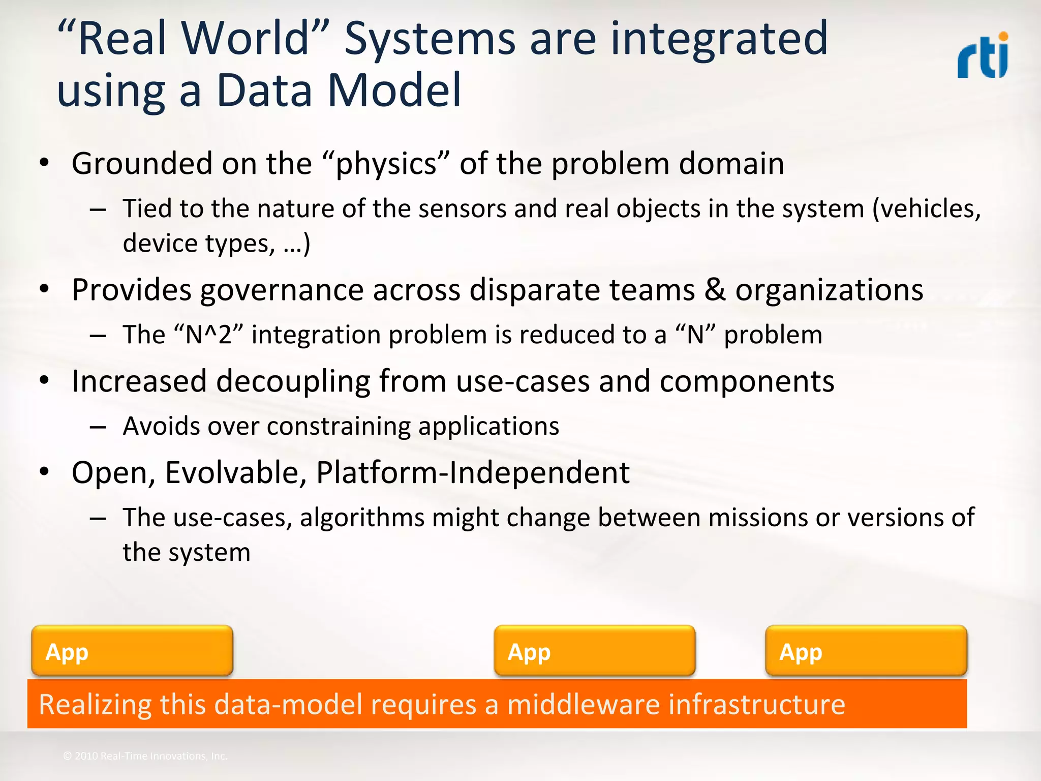 OMG Data Distribution Service (DDS) Advanced Tutorial