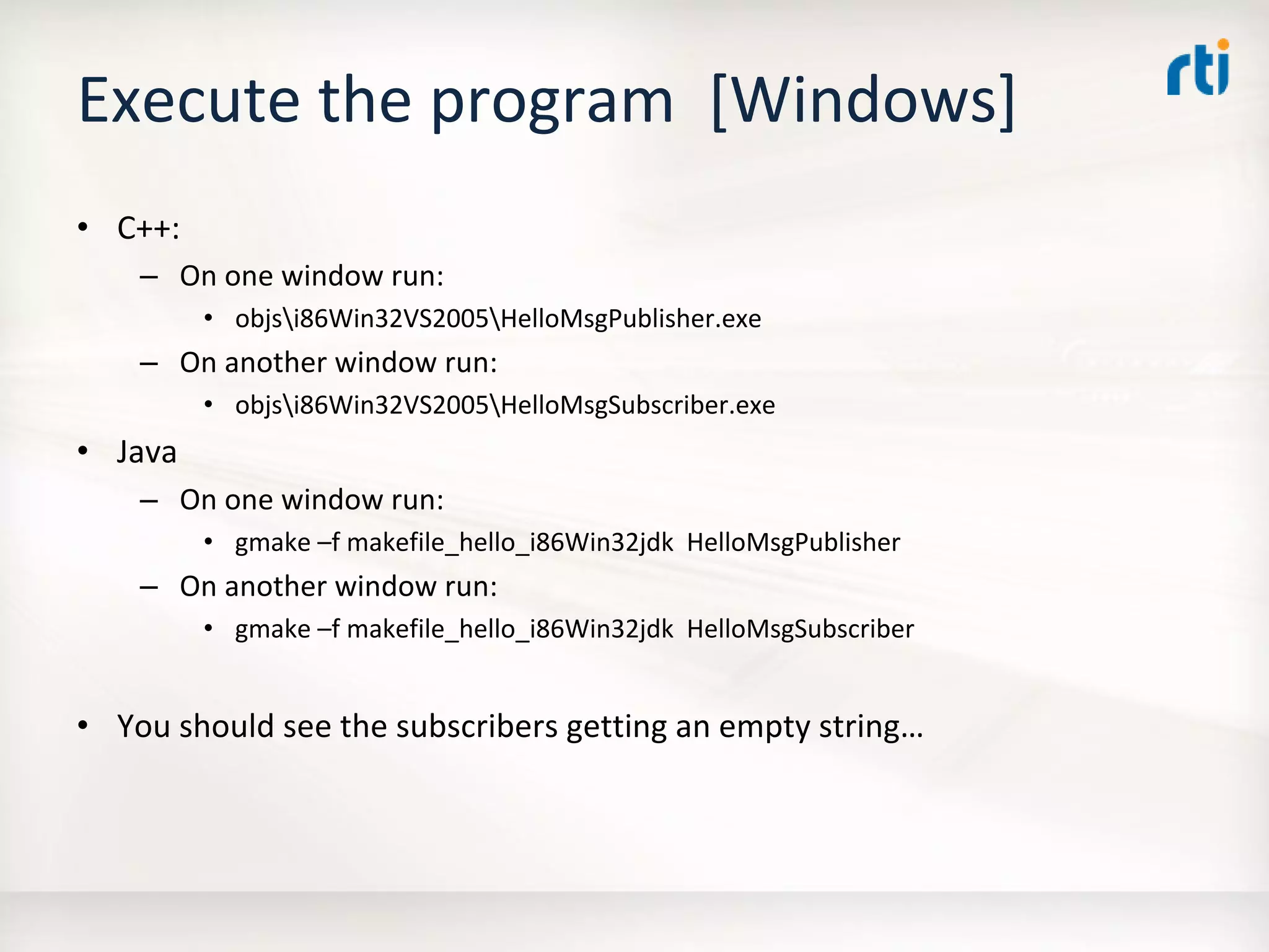 OMG Data Distribution Service (DDS) Advanced Tutorial