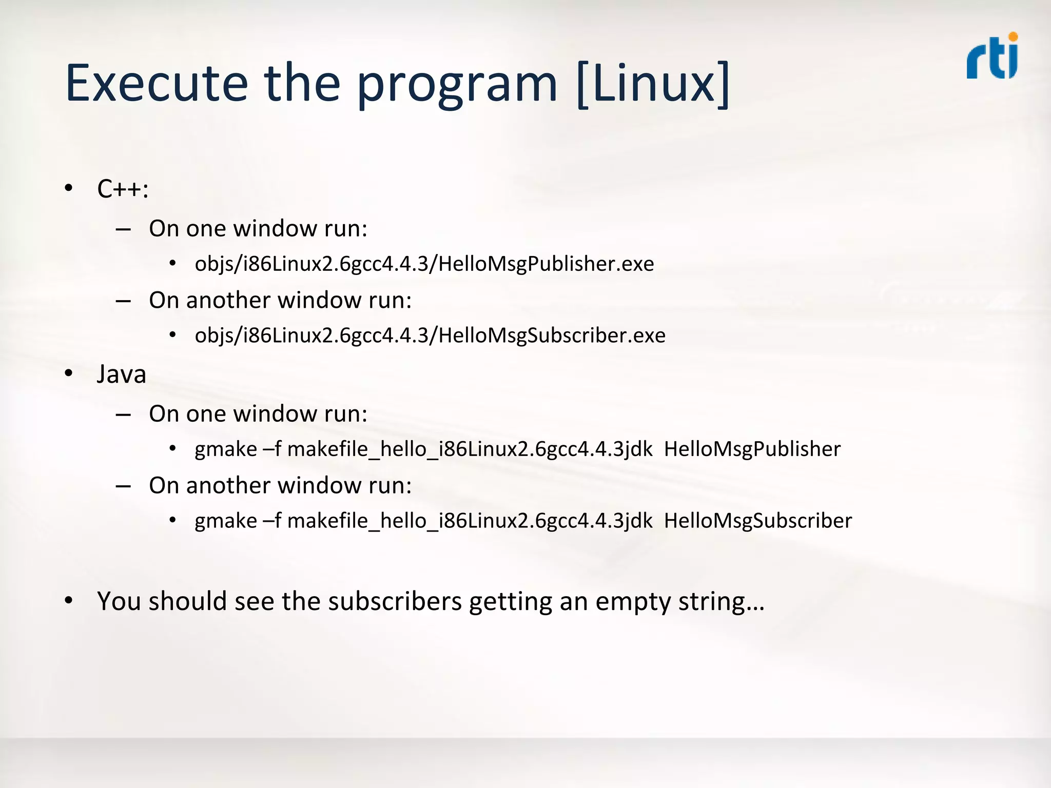 OMG Data Distribution Service (DDS) Advanced Tutorial