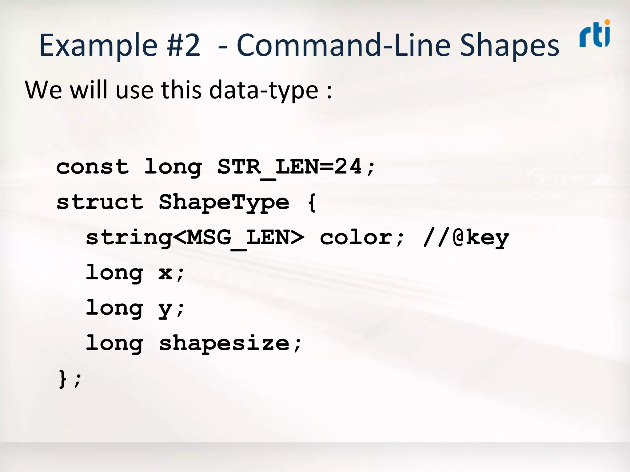 OMG Data Distribution Service (DDS) Advanced Tutorial