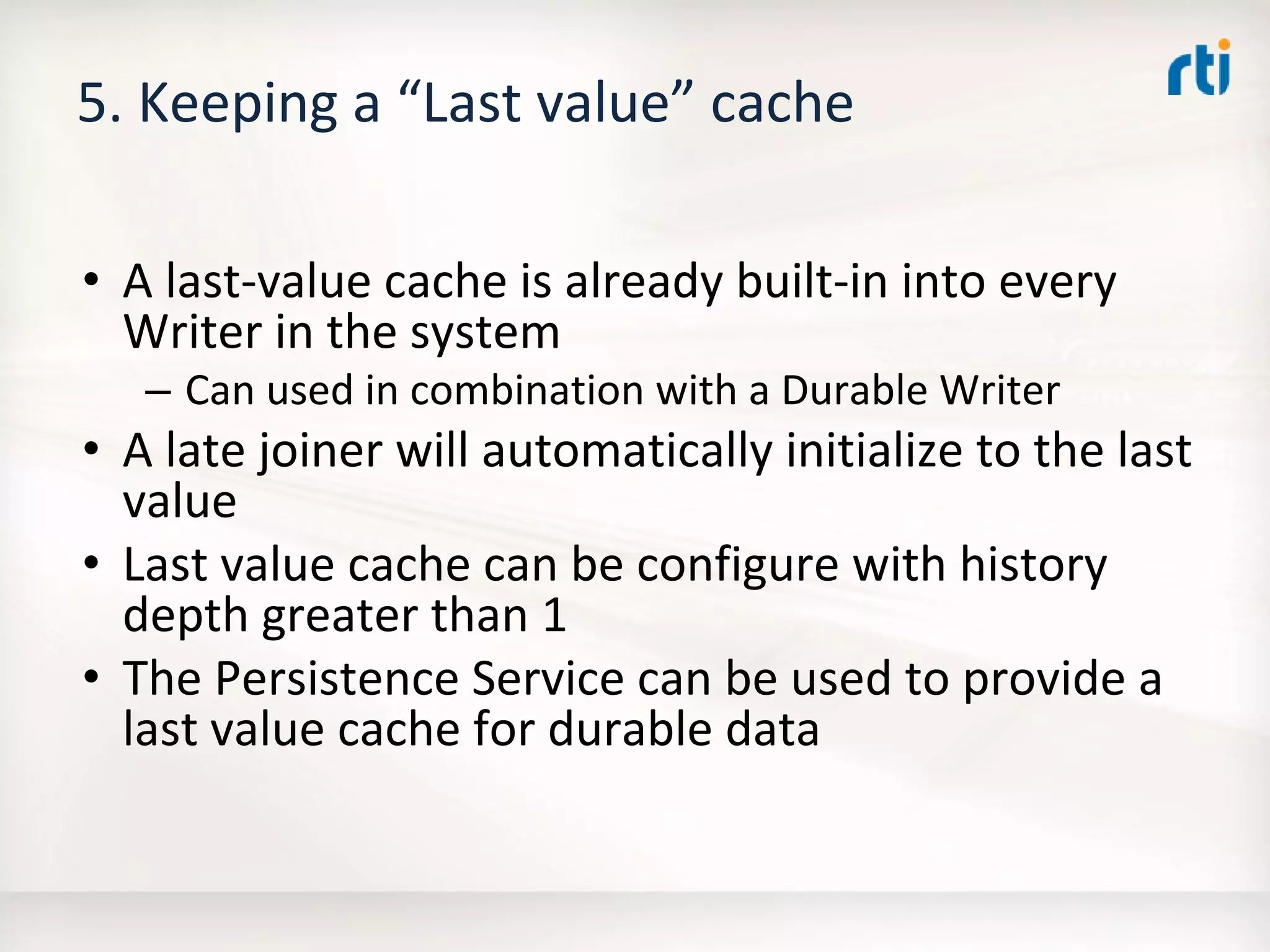 OMG Data Distribution Service (DDS) Advanced Tutorial