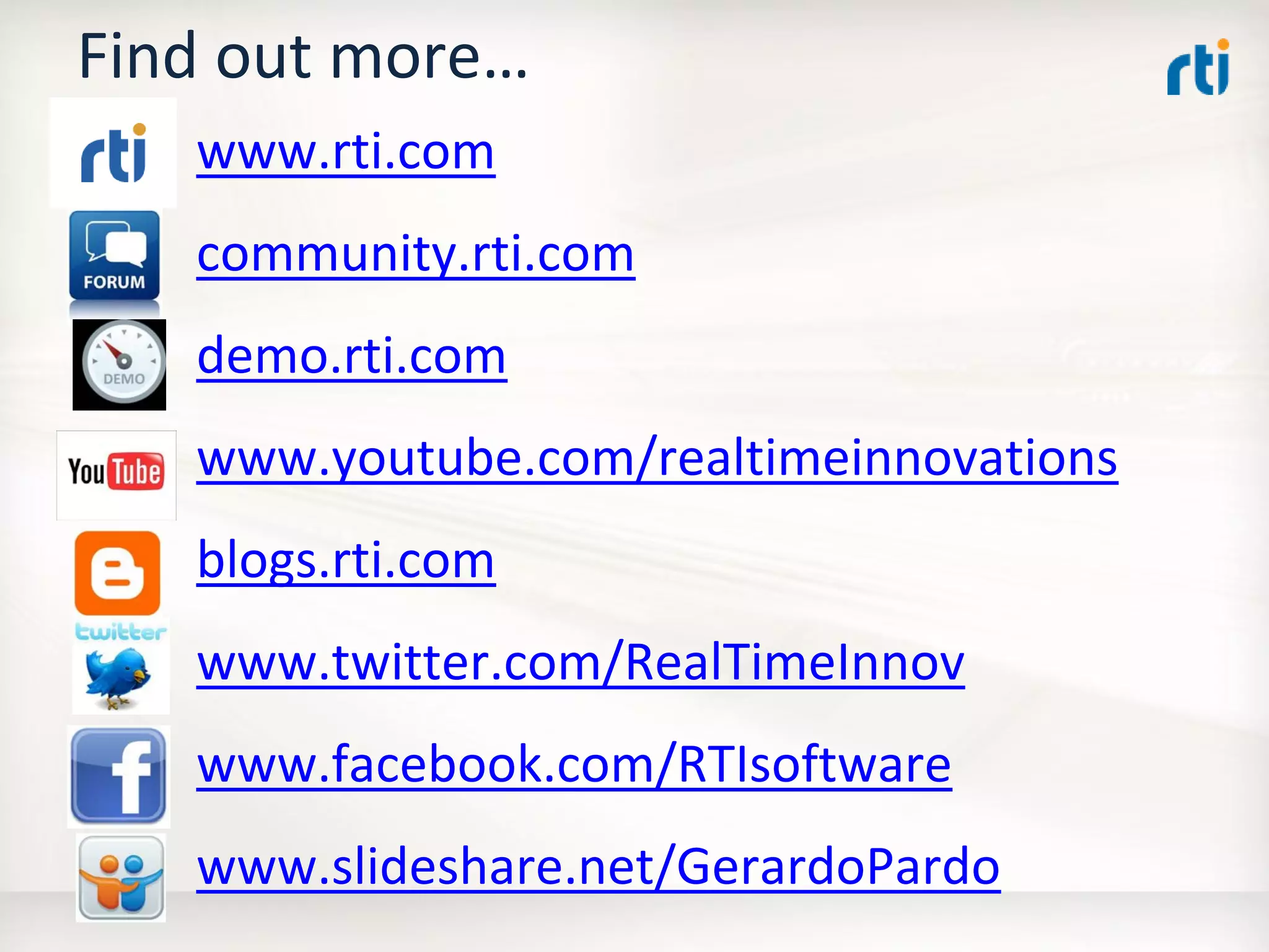 OMG Data Distribution Service (DDS) Advanced Tutorial