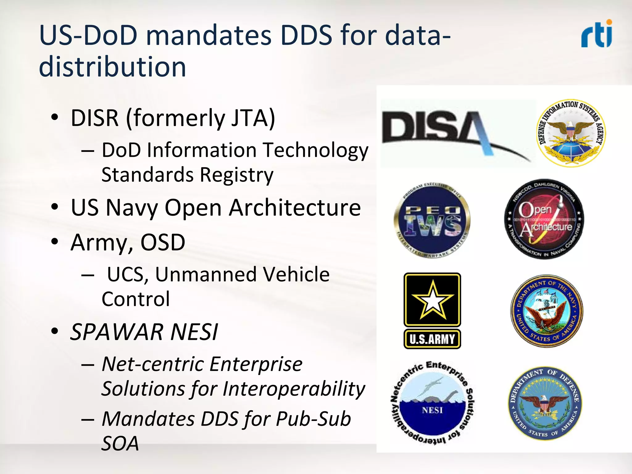 OMG Data Distribution Service (DDS) Advanced Tutorial