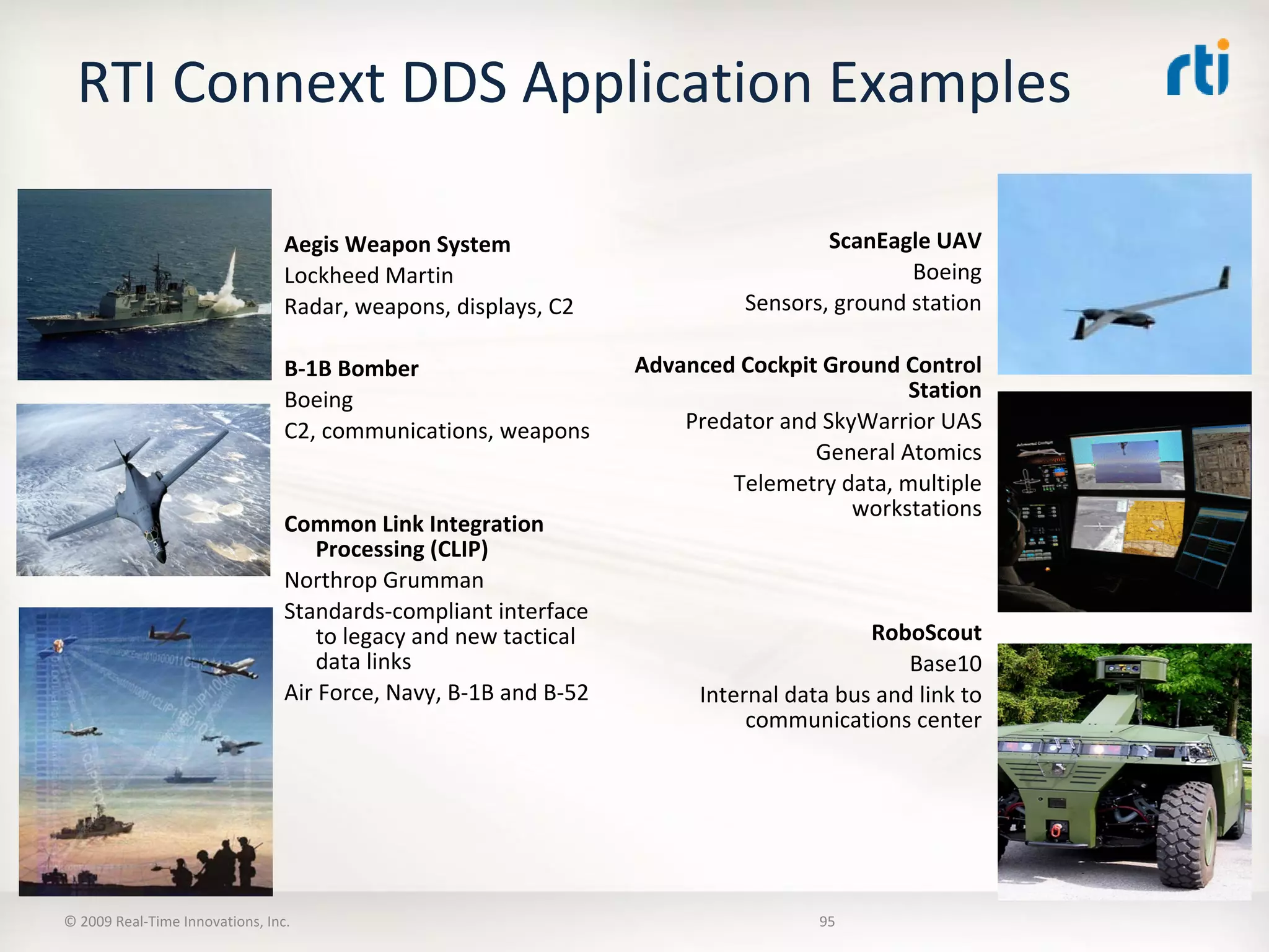 OMG Data Distribution Service (DDS) Advanced Tutorial