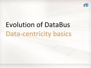 OMG Data Distribution Service (DDS) Advanced Tutorial