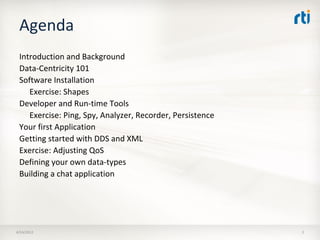 OMG Data Distribution Service (DDS) Advanced Tutorial