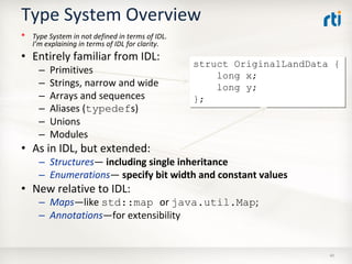 OMG Data Distribution Service (DDS) Advanced Tutorial