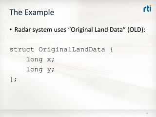 OMG Data Distribution Service (DDS) Advanced Tutorial