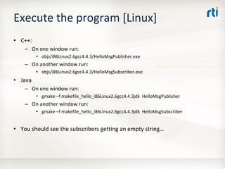 OMG Data Distribution Service (DDS) Advanced Tutorial
