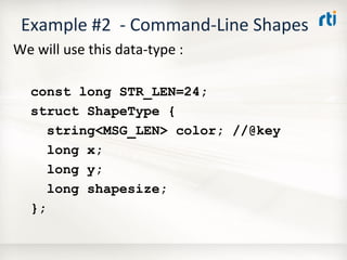 OMG Data Distribution Service (DDS) Advanced Tutorial