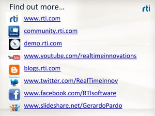OMG Data Distribution Service (DDS) Advanced Tutorial
