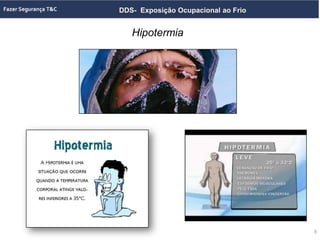 DDS- Exposição Ocupacional ao Frio
Hipotermia
8
8
 