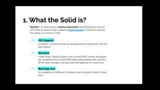 Solid.js - następca Reacta? | PDF