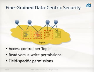 Fine-­‐Grained	
  Data-­‐Centric	
  Security	
  




                                                 Topics	
  

  •  Acc...