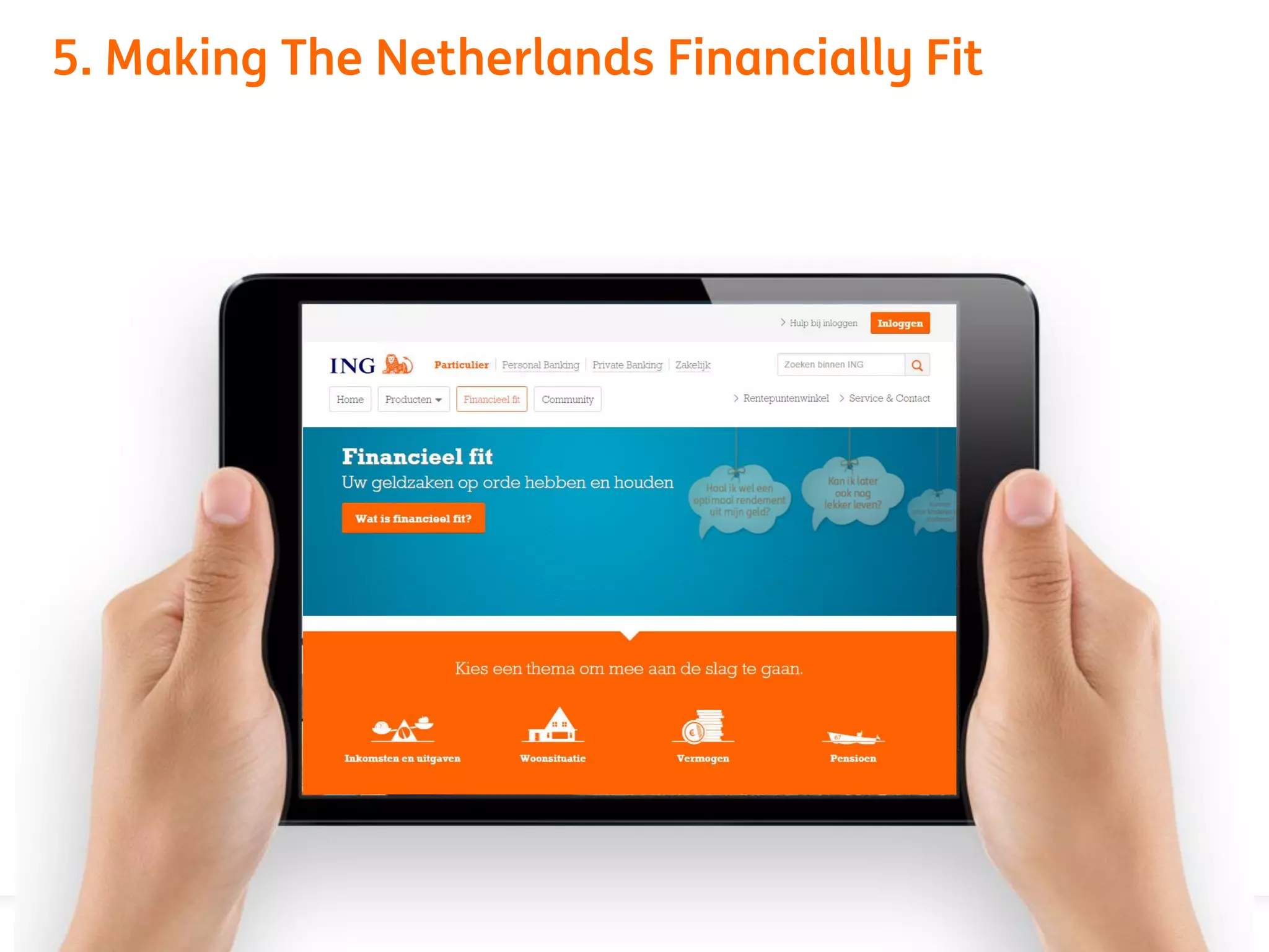 5. Making The Netherlands Financially Fit
 
