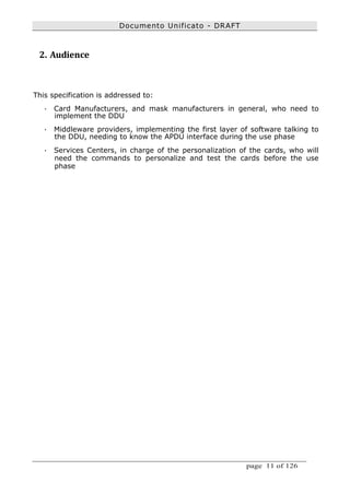 DDU - Documento Unificato Functional Specification v.0.0.0 | PDF